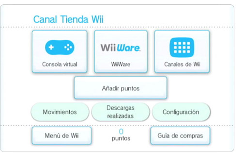 Canal Tienda Wii