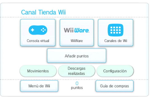 canal tienda wii